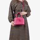 Borsa a Mano Louis Vuitton Alma BB in Pelle EPI Pivoine