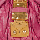 Miu Miu Matelasse Pink Leather Tote Bag