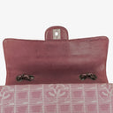 Chanel Pink East West Travel Line Chocolate Bar Flap Bag