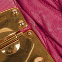 Miu Miu Matelasse Pink Leather Tote Bag