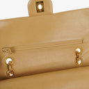 Chanel Medium Classic Vintage Double Flap Bag Beige Quilted Lambskin 24K Gold-Plated Hardware