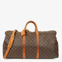 Louis Vuitton Keepall 60 Bandoulière Monogram Canvas Travel Bag
