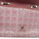 Chanel Pink East West Travel Line Chocolate Bar Flap Bag