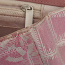 Chanel Pink East West Travel Line Chocolate Bar Flap Bag