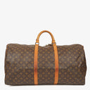 Louis Vuitton Keepall 60 Bandoulière Monogram Canvas Travel Bag