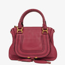 Chloe Marcie Medium Burgundy Leather Satchel