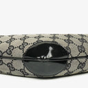 Gucci Black Patent Leather Braided Handle Ring Hobo Bag