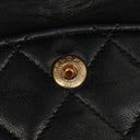 Chanel Double Flap Bag in Quilted Black Lambskin With 24K Gold-Plated Hardware