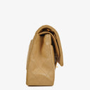 Chanel Medium Classic Vintage Double Flap Bag Beige Quilted Lambskin 24K Gold-Plated Hardware