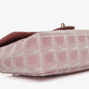 Chanel Pink East West Travel Line Chocolate Bar Flap Bag