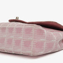 Chanel Pink East West Travel Line Chocolate Bar Flap Bag