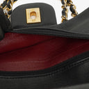 Chanel Double Flap Bag in Quilted Black Lambskin With 24K Gold-Plated Hardware