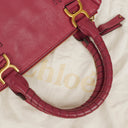 Chloe Marcie Medium Burgundy Leather Satchel