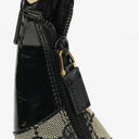 Gucci Black Patent Leather Braided Handle Ring Hobo Bag