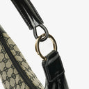 Gucci Black Patent Leather Braided Handle Ring Hobo Bag