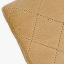 Chanel Medium Classic Vintage Double Flap Bag Beige Quilted Lambskin 24K Gold-Plated Hardware