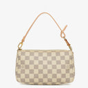 Louis Vuitton Pochette Accessoires Damier Azur Clutch Handbag