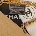 Chanel Medium Classic Vintage Double Flap Bag Beige Quilted Lambskin 24K Gold-Plated Hardware
