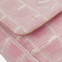 Chanel Pink East West Travel Line Chocolate Bar Flap Bag