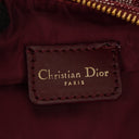 Christian Dior Burgundy Oblique Saddle Pochette Bag
