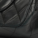 Chanel Double Flap Bag in Quilted Black Lambskin With 24K Gold-Plated Hardware