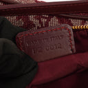 Christian Dior Burgundy Oblique Saddle Pochette Bag