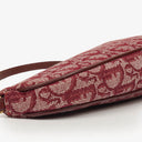 Christian Dior Burgundy Oblique Saddle Pochette Bag