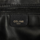 Celine Vintage Black Triomphe Crossbody Bag