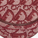 Christian Dior Burgundy Oblique Saddle Pochette Bag
