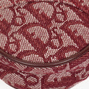 Christian Dior Burgundy Oblique Saddle Pochette Bag