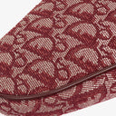 Christian Dior Burgundy Oblique Saddle Pochette Bag