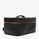 Chanel Black Caviar Leather Vanity Case