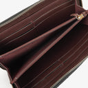Chanel Large Gusset Zip Around Black Chevron Quilted Lambskin Wallet
