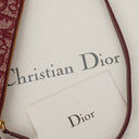 Christian Dior Burgundy Oblique Saddle Pochette Bag