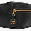 Chanel Black Caviar Leather Vanity Case