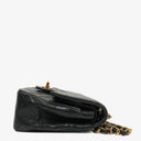 Chanel Double Flap Bag in Quilted Black Lambskin With 24K Gold-Plated Hardware