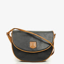 Celine Vintage Black Triomphe Crossbody Bag
