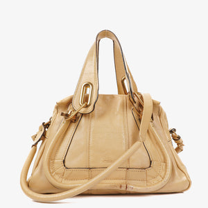 Chloe Paraty Small Eggshell Leather Bag