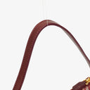 Christian Dior Burgundy Oblique Saddle Pochette Bag