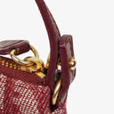 Christian Dior Burgundy Oblique Saddle Pochette Bag