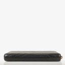 Chanel Large Gusset Zip Around Black Chevron Quilted Lambskin Wallet