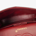 Chanel Vintage Classic Double Flap Bag in Quilted Black Lambskin with 24K Gold-Plated Hardware