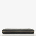 Chanel Large Gusset Zip Around Black Chevron Quilted Lambskin Wallet