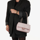 Chanel Pink East West Travel Line Chocolate Bar Flap Bag
