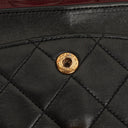 Chanel Vintage Classic Double Flap Bag in Quilted Black Lambskin with 24K Gold-Plated Hardware