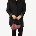 Christian Dior Burgundy Oblique Saddle Pochette Bag