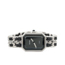 Chanel Stainless Steel Lambskin 20mm Chain Premiere S Quartz Watch