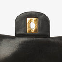 Chanel Vintage Classic Double Flap Bag in Quilted Black Lambskin with 24K Gold-Plated Hardware