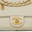 Chanel Chevron Leather Small Classic Flap Bag