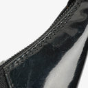 Gucci Black Patent Leather Braided Handle Ring Hobo Bag